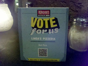 QR Code for Linda's Pizzeria - Effective Use of a QR Code